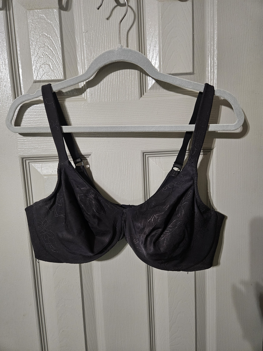 Lilyette Black Full Coverage Underwire Bra